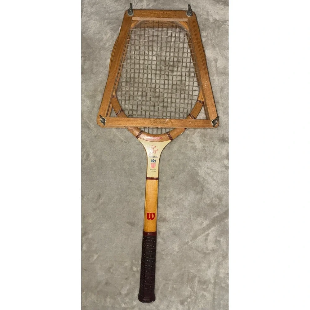 Wilson Tennis Racket Signature Don Budge Speed Flex‎ Fibre Face Frame Vintage